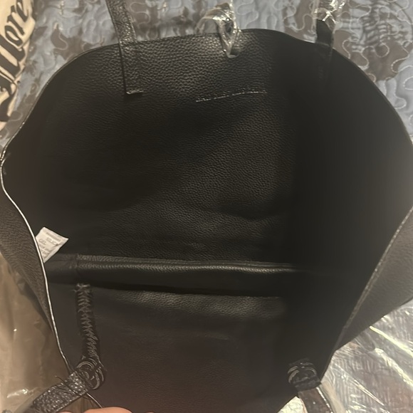 Badgley Mischka Black Decorative Chain Large Tote black gold tone NWT - Picture 8 of 11